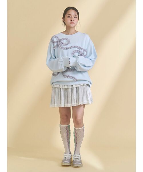 merry jenny（メリージェニー）の「くるくるリボンスウェット（スウェット・レディース・オフホワイト/グレー/ブルー・FREE）」の11枚目の写真