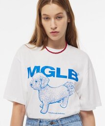 ベイビープードルボックスTシャツ(ホワイト)