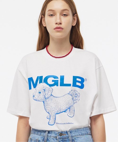 MATCHGLOBE（マッチグローブ）の「ベイビープードルボックスTシャツ（ホワイト）（Tシャツ/カットソー・レディース・その他・FREE）」の3枚目の写真