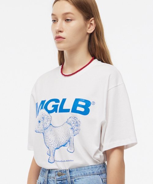 MATCHGLOBE（マッチグローブ）の「ベイビープードルボックスTシャツ（ホワイト）（Tシャツ/カットソー・レディース・その他・FREE）」の4枚目の写真