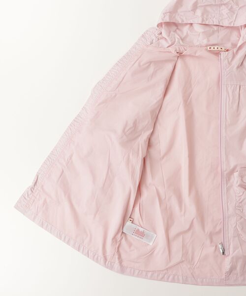 MARNI（マルニ）の「MARNI(マルニ)Kids & Junior ウィンドブレーカージャケット（ナイロンジャケット・キッズ・ライトピンク/ホワイト・8Y/4Y/6Y/10Y/12Y/14Y）」の4枚目の写真