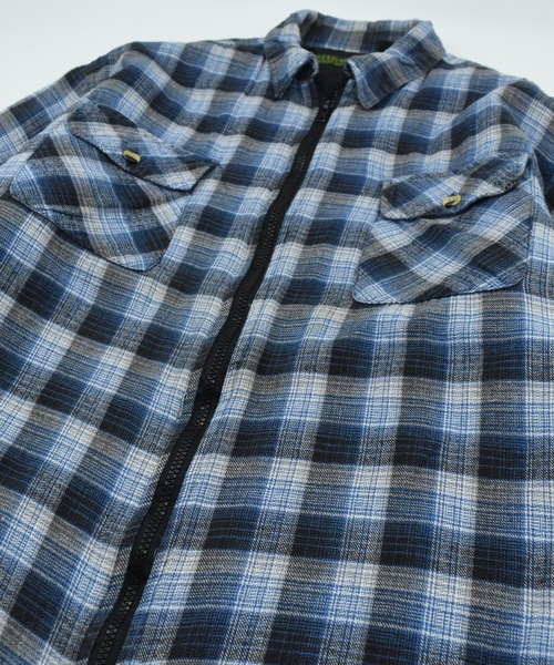 VINTAGE（ヴィンテージ）の「【USED】90's Northwest キルティングネル フランネルシャツ（シャツ/ブラウス・メンズ・ブルー・LARGE）」の3枚目の写真
