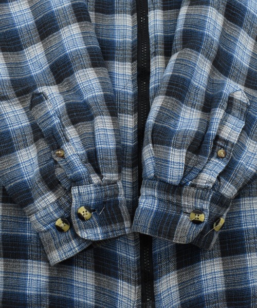 VINTAGE（ヴィンテージ）の「【USED】90's Northwest キルティングネル フランネルシャツ（シャツ/ブラウス・メンズ・ブルー・LARGE）」の4枚目の写真