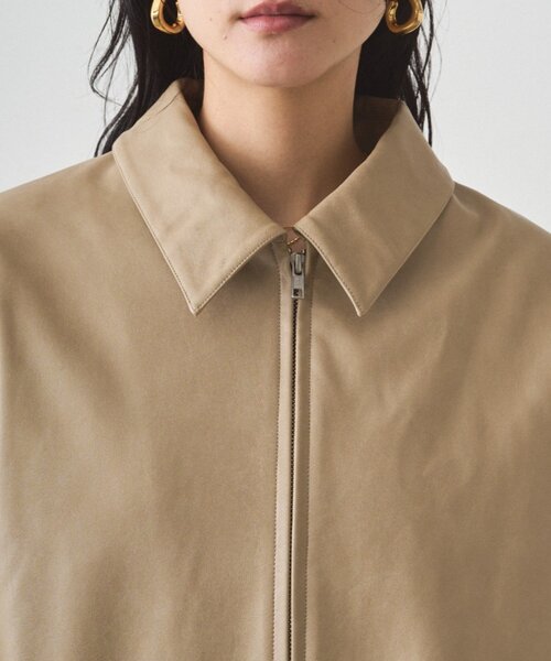 LOUNGEDRESS（ラウンジドレス）の「フェイクレザージャケット（その他アウター・レディース・ベージュ/ブラック・FREE）」の15枚目の写真