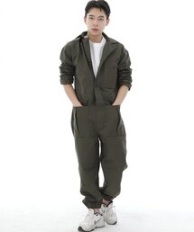 SAINTCREW（セントクルー）の「オーバーラウンドテーパードカーゴジョガージャンプスーツOT-502CJカーキ（つなぎ/オールインワン・メンズ）」