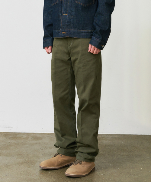 DENMADE(デンメイド)の「DEN0657 crease chino pants(olive)(その他パンツ・メンズ・その他・S/M/L/XL)」の1枚目の写真