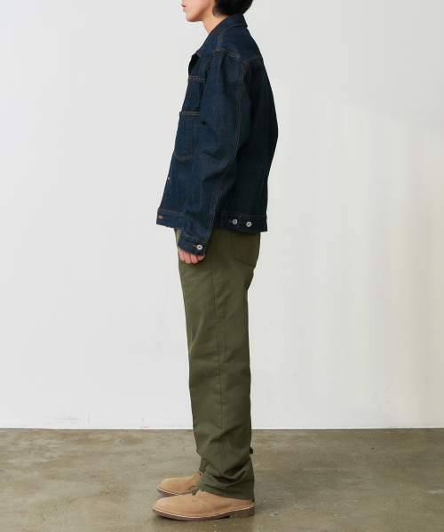 DENMADE(デンメイド)の「DEN0657 crease chino pants(olive)(その他パンツ・メンズ・その他・S/M/L/XL)」の2枚目の写真