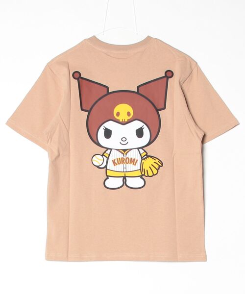 sanrio（サンリオ）の「サンリオキャラクターズ × ホームゲーム [HOMEGAME] - クロミ 半袖 Tシャツ [KUROMI UNIFORM TEE BEIGE HG2501103]（Tシャツ/カットソー・レディース・ベージュ・LARGE/MEDIUM/SMALL/X-LARGE）」の11枚目の写真