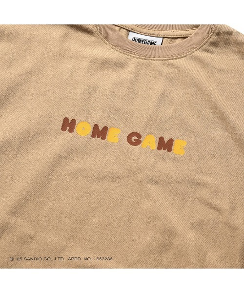 sanrio（サンリオ）の「サンリオキャラクターズ × ホームゲーム [HOMEGAME] - クロミ 半袖 Tシャツ [KUROMI UNIFORM TEE BEIGE HG2501103]（Tシャツ/カットソー・レディース・ベージュ・LARGE/MEDIUM/SMALL/X-LARGE）」の3枚目の写真