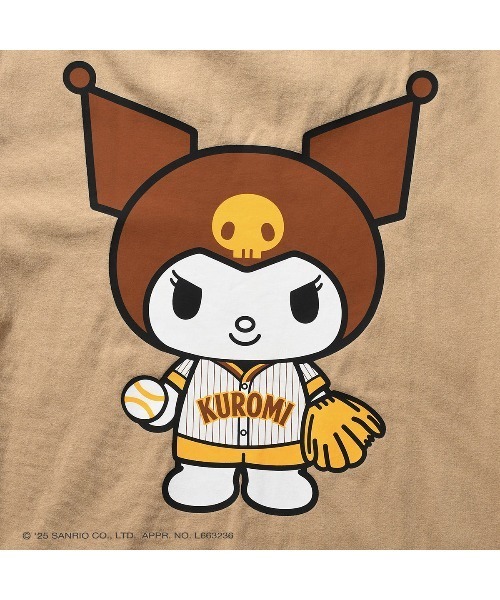 sanrio（サンリオ）の「サンリオキャラクターズ × ホームゲーム [HOMEGAME] - クロミ 半袖 Tシャツ [KUROMI UNIFORM TEE BEIGE HG2501103]（Tシャツ/カットソー・レディース・ベージュ・LARGE/MEDIUM/SMALL/X-LARGE）」の5枚目の写真
