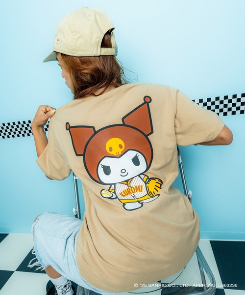 sanrio（サンリオ）の「サンリオキャラクターズ × ホームゲーム [HOMEGAME] - クロミ 半袖 Tシャツ [KUROMI UNIFORM TEE BEIGE HG2501103]（Tシャツ/カットソー・レディース・ベージュ・LARGE/MEDIUM/SMALL/X-LARGE）」の10枚目の写真