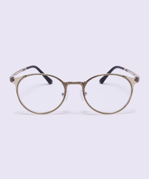 [AIR FLEX] AL6405 1313G Airflex Ultralight Semi-Oversized Round Khaki Glasses Frame