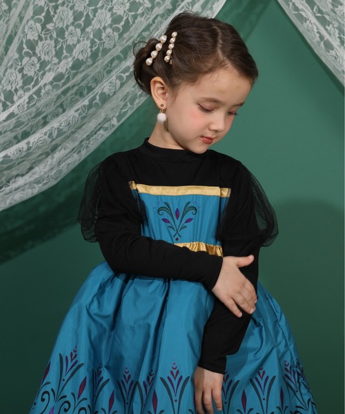 Disney（ディズニー）の「ディズニー エルサ戴冠式なりきるドレスワンピース 1295K（ワンピース・キッズ・スカイブルー系1・100cm/110cm/120cm/130cm）」の6枚目の写真