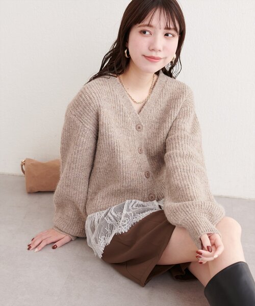 週末限定値下げ　DEICY ME COUTURE レースニットカーディガン ME COUTURE