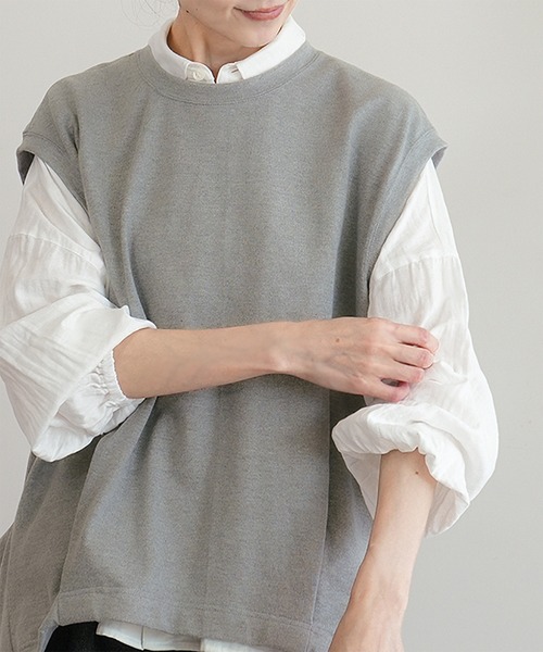 SOLAMONAT(ソラモナ)の「ダブルガーゼギャザーシャツ(シャツ/ブラウス・レディース・アイボリー/ホワイト・38)」の4枚目の写真