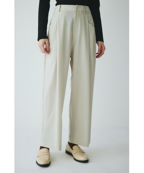 Straight tuck pants ストレートタックパンツ(その他パンツ)|HeRIN Straight tuck pants ストレートタックパンツ(その他パンツ)|HeRIN