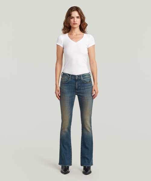 G-STAR(ジースター)の「3301 Flare Jeans/ヴィンテージライクフレアスキニージーンズ/L28(デニムパンツ・レディース・インディゴブルー・27inch/24inch/25inch/26inch)」の6枚目の写真