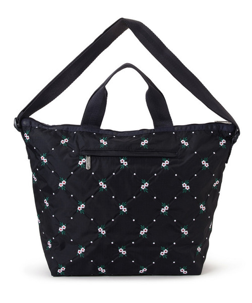 LeSportsac(レスポートサック)の「DELUXE EASY CARRY TOTE フローラルラティスEMB(トートバッグ・レディース・ブルー・FREE)」の5枚目の写真