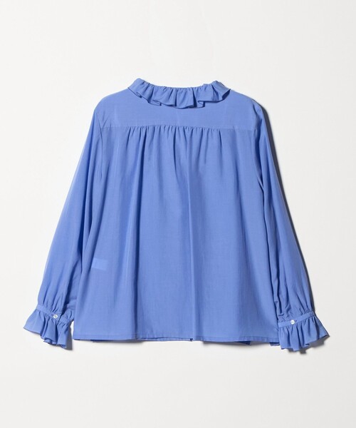 UNITED ARROWS（ユナイテッドアローズ）の「フリルカラー 2WAY ブラウス ‐ウォッシャブル‐（シャツ/ブラウス・レディース・オフホワイト/その他1/ライトブルー・FREE）」の20枚目の写真