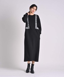 RAW FUDGE（ローファッジ）の「ニットラインダンボールワンピース（ワンピース）」