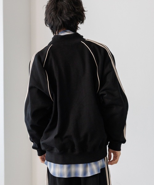 PBLIM(ページボーイリム)の「《UNISEX/セットアップ対応》スウェットトラックジャケット(ジャージ・レディース・グレー/ブラック/カーキ・SMALL/MEDIUM)」の8枚目の写真