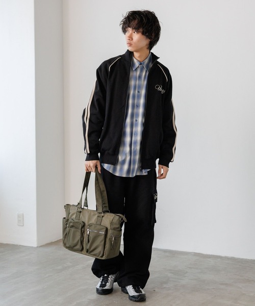 PBLIM(ページボーイリム)の「《UNISEX/セットアップ対応》スウェットトラックジャケット(ジャージ・レディース・グレー/ブラック/カーキ・SMALL/MEDIUM)」の10枚目の写真