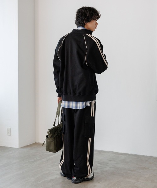 PBLIM(ページボーイリム)の「《UNISEX/セットアップ対応》スウェットトラックジャケット(ジャージ・レディース・グレー/ブラック/カーキ・SMALL/MEDIUM)」の12枚目の写真