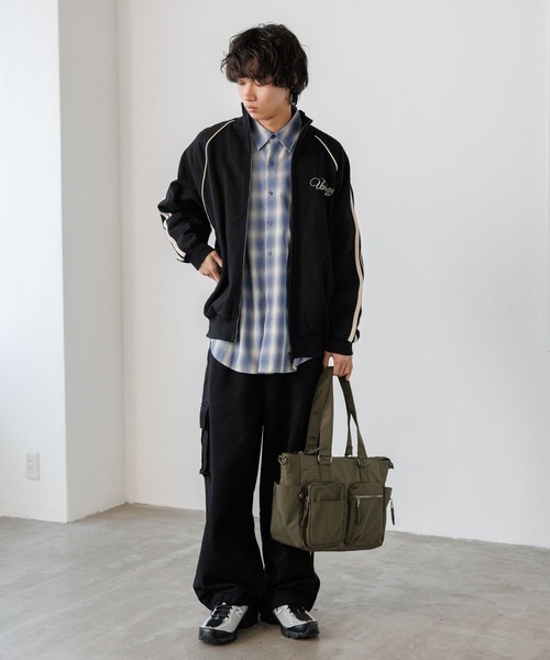 PBLIM(ページボーイリム)の「《UNISEX/セットアップ対応》スウェットトラックジャケット(ジャージ・レディース・グレー/ブラック/カーキ・SMALL/MEDIUM)」の15枚目の写真