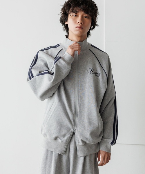 PBLIM(ページボーイリム)の「《UNISEX/セットアップ対応》スウェットトラックジャケット(ジャージ・レディース・グレー/ブラック/カーキ・SMALL/MEDIUM)」の18枚目の写真