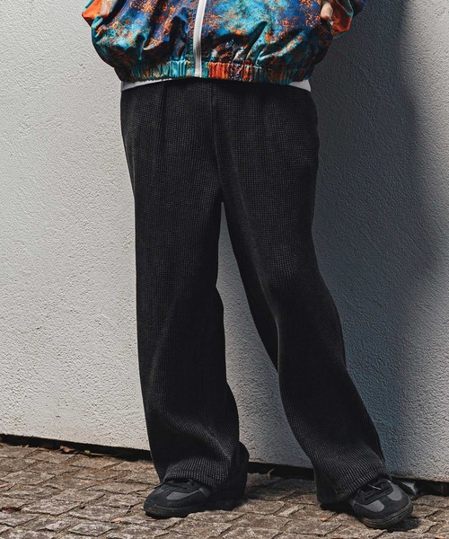 mp14466- Snow Wash Big Waffle Easy Wide Pants スノーウォッシュビックワッフルイージーワイドパンツ(CMP-261-005)
