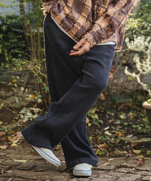 CAMBIO(カンビオ)の「mp14466- Snow Wash Big Waffle Easy Wide Pants スノーウォッシュビックワッフルイージーワイドパンツ(CMP-261-005)(その他パンツ・メンズ・ネイビー/ブラック/グレイッシュベージュ・L/M/S)」の10枚目の写真