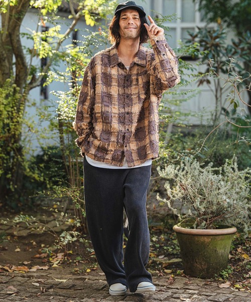 CAMBIO(カンビオ)の「mp14466- Snow Wash Big Waffle Easy Wide Pants スノーウォッシュビックワッフルイージーワイドパンツ(CMP-261-005)(その他パンツ・メンズ・ネイビー/ブラック/グレイッシュベージュ・L/M/S)」の13枚目の写真