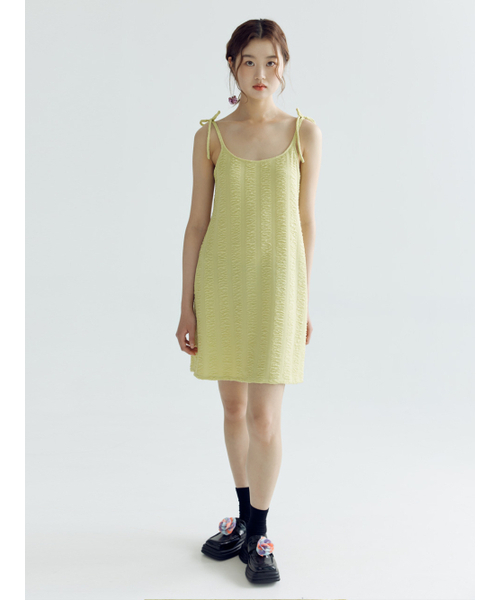 BOMNAL BOUTIQUE(ボムナルブティック)の「リボンストラップミニドレス_オリーブ(ワンピース・レディース・その他・SMALL/MEDIUM)」の3枚目の写真