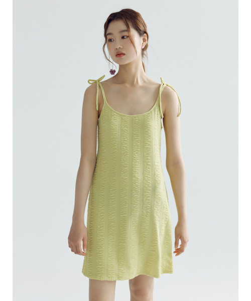 BOMNAL BOUTIQUE(ボムナルブティック)の「リボンストラップミニドレス_オリーブ(ワンピース・レディース・その他・SMALL/MEDIUM)」の4枚目の写真