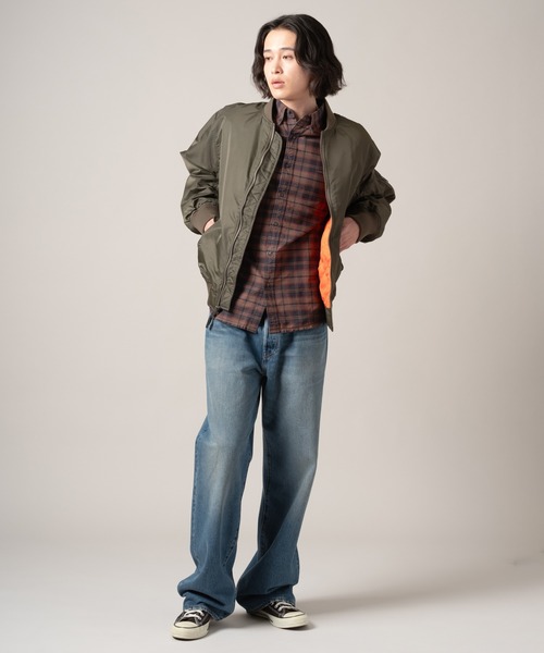 Levi's(リーバイス)の「Levi's/リーバイス MA-1 ボンバージャケット(MA-1・メンズ・グリーン・XL/L/M/S)」の5枚目の写真
