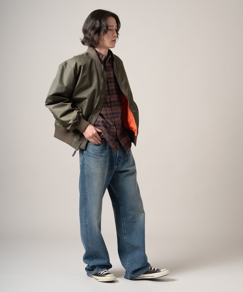Levi's(リーバイス)の「Levi's/リーバイス MA-1 ボンバージャケット(MA-1・メンズ・グリーン・XL/L/M/S)」の6枚目の写真