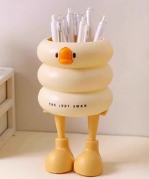 Ein（アイン）の「Ein/ぷっくりアヒルのマルチ デスクホルダー（ステーショナリー）」