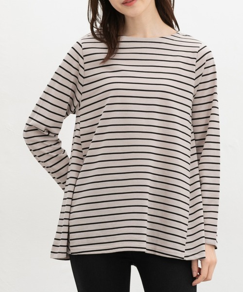 Honeys（ハニーズ）の「ＡラインＴシャツ（Tシャツ/カットソー・レディース・スミクロ/ネイビー/グレー系その他/グレイッシュブルー・LL/M/L）」の12枚目の写真