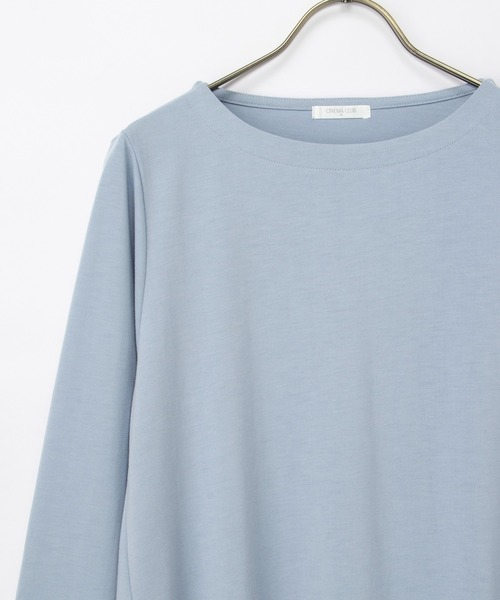 Honeys（ハニーズ）の「ＡラインＴシャツ（Tシャツ/カットソー・レディース・スミクロ/ネイビー/グレー系その他/グレイッシュブルー・LL/M/L）」の16枚目の写真