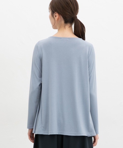 Honeys（ハニーズ）の「ＡラインＴシャツ（Tシャツ/カットソー・レディース・スミクロ/ネイビー/グレー系その他/グレイッシュブルー・LL/M/L）」の22枚目の写真