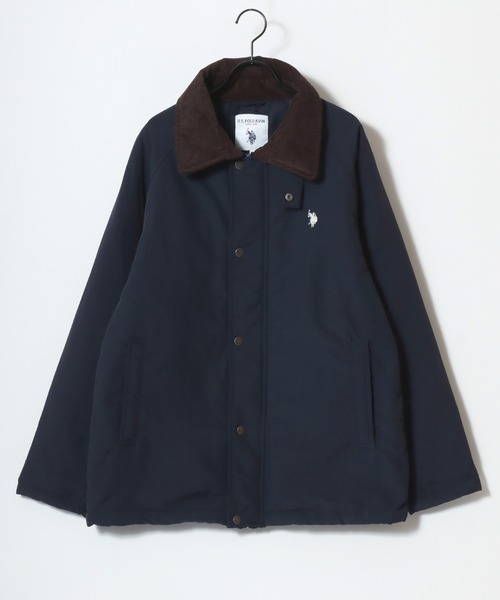 U.S. POLO ASSN.（ユーエスポロアッスン）の「U.S. POLO ASSN./ユーエスポロアッスン 別注 Hunting Jacket/オーバーサイズ ナイロン 襟コーデュロイ ハンティングジャケット/ブルゾン/レディース メンズ（ブルゾン・メンズ・ブラック/ネイビー/カーキ・LL/L/M）」の11枚目の写真