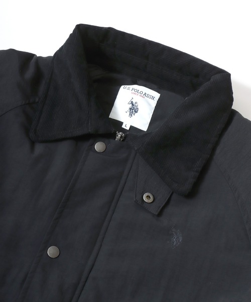 U.S. POLO ASSN.（ユーエスポロアッスン）の「U.S. POLO ASSN./ユーエスポロアッスン 別注 Hunting Jacket/オーバーサイズ ナイロン 襟コーデュロイ ハンティングジャケット/ブルゾン/レディース メンズ（ブルゾン・メンズ・ブラック/ネイビー/カーキ・LL/L/M）」の13枚目の写真