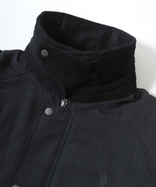 U.S. POLO ASSN.（ユーエスポロアッスン）の「U.S. POLO ASSN./ユーエスポロアッスン 別注 Hunting Jacket/オーバーサイズ ナイロン 襟コーデュロイ ハンティングジャケット/ブルゾン/レディース メンズ（ブルゾン・メンズ・ブラック/ネイビー/カーキ・LL/L/M）」の14枚目の写真