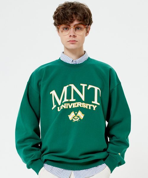 MAINBOOTH(メインブース)の「Flag MNT Heavy Sweatshirt(GREEN)(スウェット・メンズ・その他・3)」の1枚目の写真