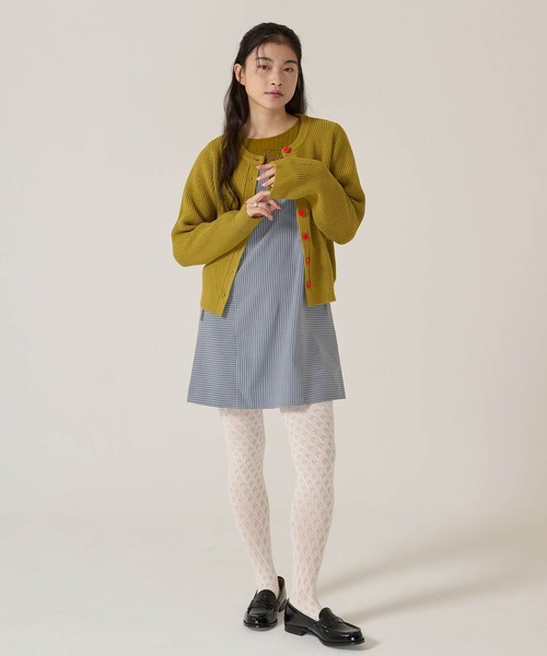 TINA:JOJUN(ティーナジョジュン)の「ウエストリボン キャミソール ワンピース TINA:JOJUN(ワンピース・レディース・ブルーグレー/ライトグレー・M)」の13枚目の写真