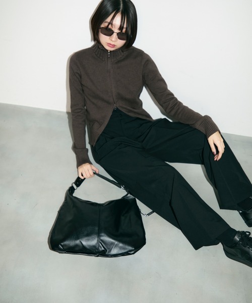 TONER（トナー）の「リラックスショルダーバッグ/ロゴプレート付き（ショルダーバッグ・レディース・レッド/グリーン/ブラウン/ブラック・FREE）」の17枚目の写真