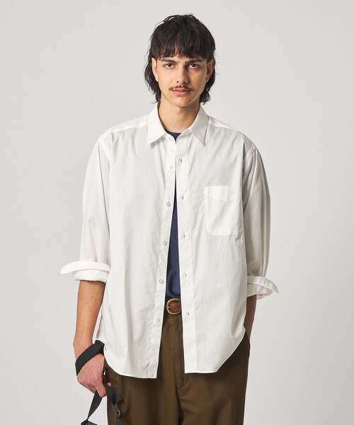 Steven Alan(スティーブンアラン)の「<Steven Alan> 80 コンパクトヤーン ツイル レギュラーカラー シャツ NARROW(シャツ/ブラウス・メンズ・ネイビー/ホワイト・XL/L/M/S)」の19枚目の写真