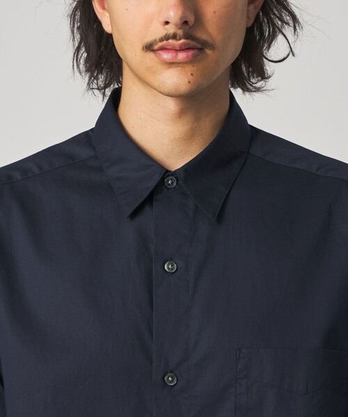 Steven Alan(スティーブンアラン)の「<Steven Alan> 80 コンパクトヤーン ツイル レギュラーカラー シャツ NARROW(シャツ/ブラウス・メンズ・ネイビー/ホワイト・XL/L/M/S)」の3枚目の写真
