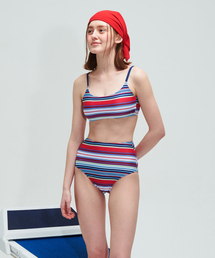 DELIGHTPOOL（ディライトプール）の「Retro Coast BIKINI Top - Harbor Red（水着）」