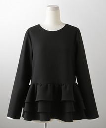 HUIT bouquet（ユイット）の「フリルヘム バイカラー ブラウス HUIT（シャツ/ブラウス）」